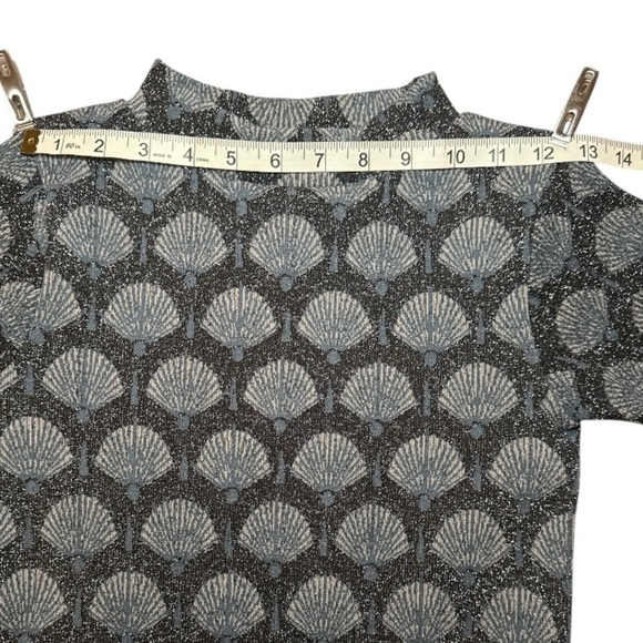 ZARA NWT Seamless Jacquard Shell Mock Neck Long Sleeved Stretch Knit Mini XS-S - Picture 11 of 13